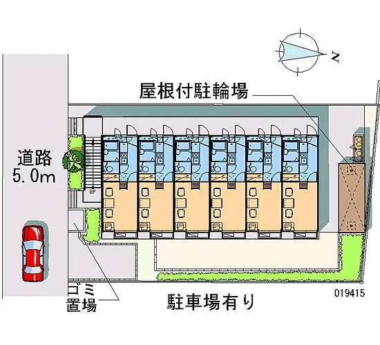 ★手数料０円★東大和市向原 月極駐車場